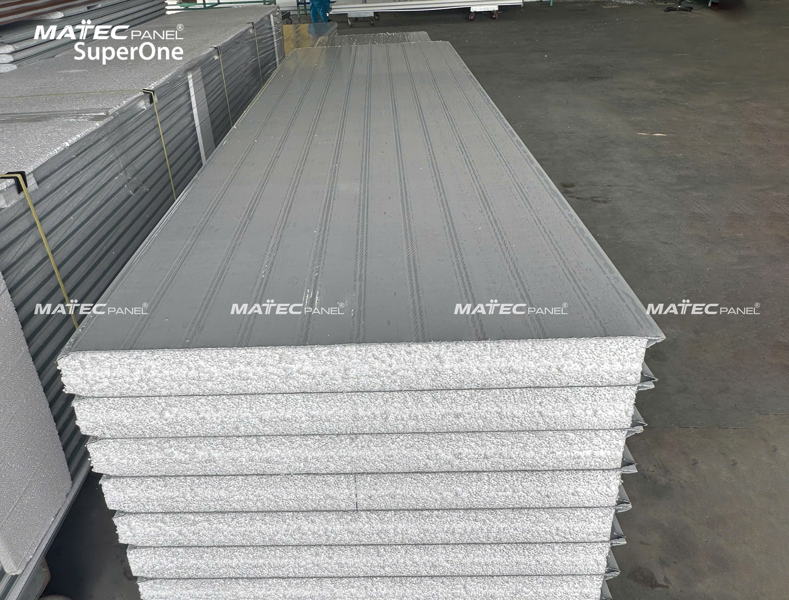 Vách Ngăn Panel T100 Tôn 0.25mm